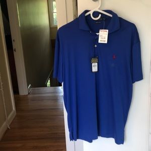 Men’s large blue polo t-shirt in mint condition